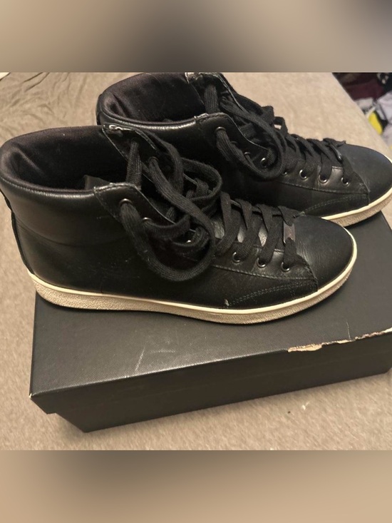 Coach Shoes - Coach High Top Leather sneakers Sz 8.5 and -Preowned